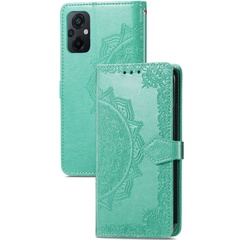 Кожаный чехол (книжка) Art Case с визитницей для Xiaomi Poco M5 Бирюзовый