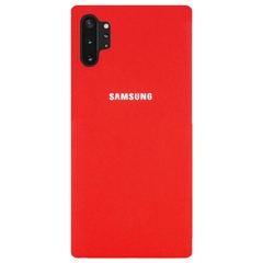 Чехол Silicone Cover Full Protective (AA) для Samsung Galaxy Note 10 Plus Красный / Red