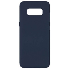 Чехол Silicone Cover Full without Logo (A) для Samsung G950 Galaxy S8 Синий / Midnight blue