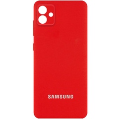 Чехол Silicone Cover Full Camera (AA) для Samsung Galaxy A04 Красный / Red