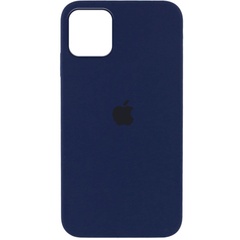 Чехол Silicone Case Full Protective (AA) для Apple iPhone 12 Pro / 12 (6.1") Синий / Deep navy