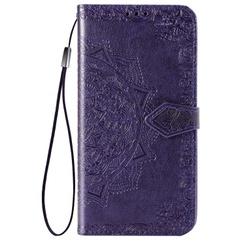 Кожаный чехол (книжка) Art Case с визитницей для TECNO Camon 17P Фиолетовый
