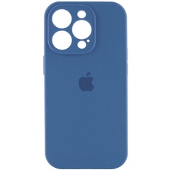 Чохол Silicone Case Full Camera Protective (AA) для Apple iPhone 15 Pro (6.1"), Синий / Blue Jay