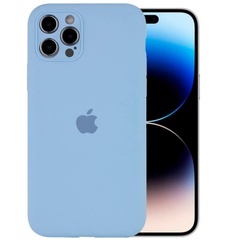Чохол Silicone Case Full Camera Protective (AA) для Apple iPhone 14 Pro (6.1"), Блакитний / Lilac Blue