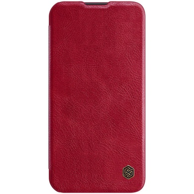 Кожаный чехол (книжка) Nillkin Qin Pro Camshield для Apple iPhone 14 Pro Max (6.7") Красный
