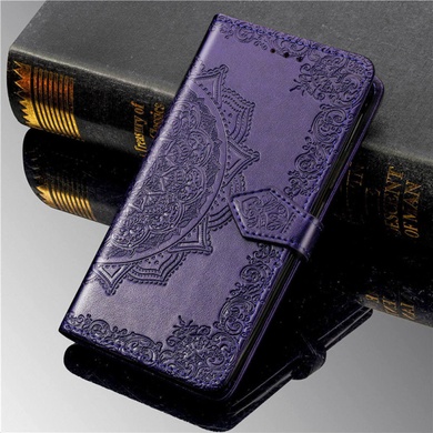 Кожаный чехол (книжка) Art Case с визитницей для TECNO Camon 17P Фиолетовый