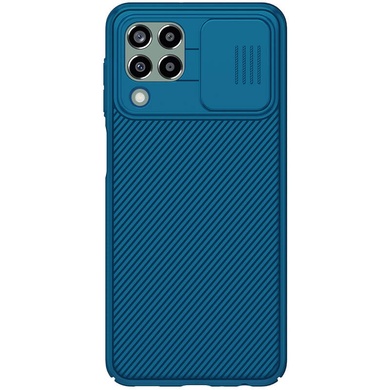 Карбонова накладка Nillkin Camshield (шторка на камеру) для Samsung Galaxy M53 5G, Синій / Blue