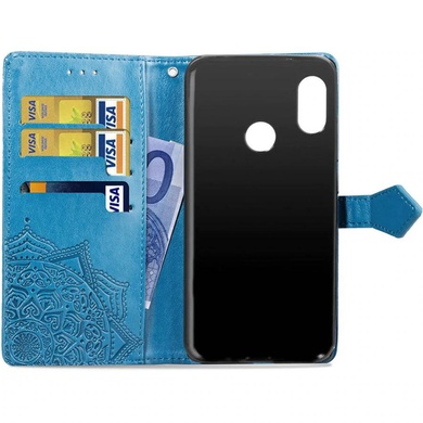 Кожаный чехол (книжка) Art Case с визитницей для Xiaomi Redmi Note 5 Pro / Note 5 (DC) Синий