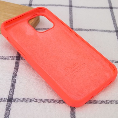 Чехол Silicone Case Full Protective (AA) для Apple iPhone 14 Pro (6.1") Арбузный / Watermelon red
