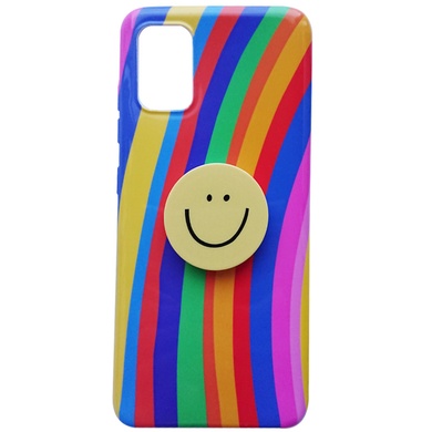 TPU чохол Rainbow з тримачем для телефону (набір) для Apple iPhone 6 / 6s (4.7 "), Цветной