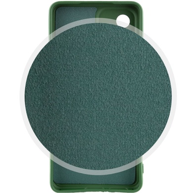 Чохол Silicone Cover Lakshmi Full Camera (A) для Samsung Galaxy A35, Зелений / Dark Green