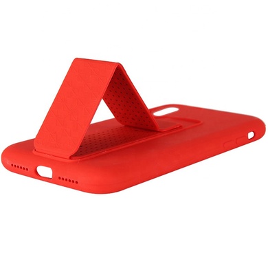 Чехол Silicone Case Hand Holder для Apple iPhone X / XS (5.8") Красный / Red
