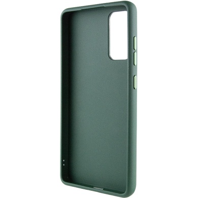 TPU чехол Bonbon Metal Style with MagSafe для Samsung Galaxy S24 Зеленый / Army Green