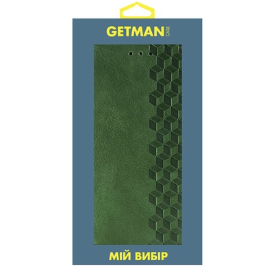 Шкіряний чохол книжка GETMAN Cubic (PU) для Xiaomi Redmi Note 11 Pro 4G/5G / 12 Pro 4G, Зелений