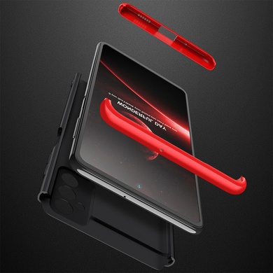 Пластиковая накладка GKK LikGus 360 градусов (opp) для Samsung Galaxy A13 4G Черный / Красный