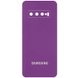 Чохол Silicone Cover Full Camera (AA) для Samsung Galaxy S10+, Фіолетовий / Grape