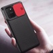Чохол Camshield Black TPU зі шторкою захищає камеру для Samsung Galaxy S10 Lite, Черный / Красный