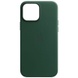 Кожаный чехол Leather Case (AA) with MagSafe для Apple iPhone 14 (6.1") Military green