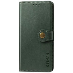 Кожаный чехол книжка GETMAN Gallant (PU) для Samsung Galaxy A02s / M02s Зеленый