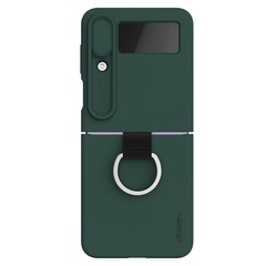 Силиконовая накладка Nillkin Camshield Silky для Samsung Galaxy Z Flip4 Forest Green