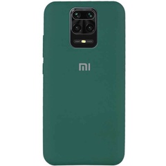 Чехол Silicone Cover Full Protective (AA) для Xiaomi Redmi Note 9s / Note 9 Pro / Note 9 Pro Max Зеленый / Pine green