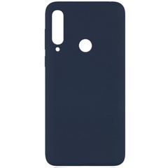 Чехол Silicone Cover Full without Logo (A) для Huawei Y6p Синий / Midnight blue
