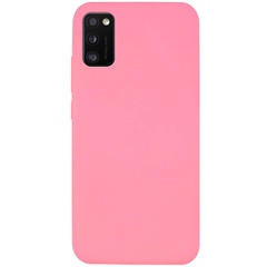Чехол Silicone Cover Full without Logo (A) для Samsung Galaxy A41 Розовый / Pink