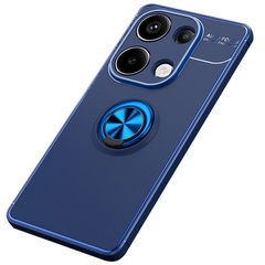 TPU чехол Deen ColorRing под магнитный держатель (opp) для Xiaomi Redmi Note 13 4G Синий / Синий