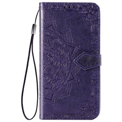 Кожаный чехол (книжка) Art Case с визитницей для TECNO POP 3 Фиолетовый