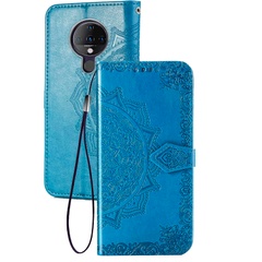 Кожаный чехол (книжка) Art Case с визитницей для TECNO Spark 6 Синий