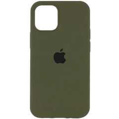Чехол Silicone Case Full Protective (AA) для Apple iPhone 14 Pro Max (6.7") Зеленый / Dark Olive