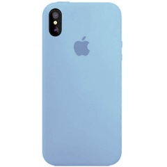 Чохол Silicone Case Full Protective (AA) для Apple iPhone XS Max (6.5 "), Блакитний / Lilac Blue