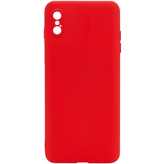 Силиконовый чехол Candy Full Camera для Apple iPhone XS Max (6.5") Красный / Red