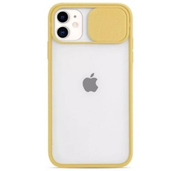 Чехол Camshield mate TPU со шторкой для камеры для Apple iPhone 11 (6.1") Желтый
