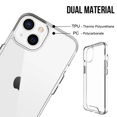 Чохол TPU Space Case transparent для Apple iPhone 15 (6.1"), Прозрачный