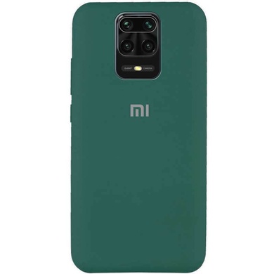 Чехол Silicone Cover Full Protective (AA) для Xiaomi Redmi Note 9s / Note 9 Pro / Note 9 Pro Max Зеленый / Pine green