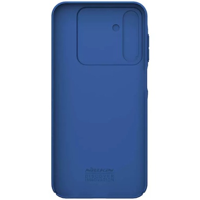 Карбонова накладка Nillkin Camshield (шторка на камеру) для Samsung Galaxy A15 4G/5G, Синій / Blue