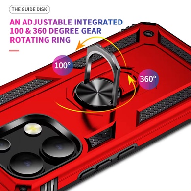 Удароміцний чохол Serge Ring for Magnet для Xiaomi Redmi Note 13 5G, Червоний