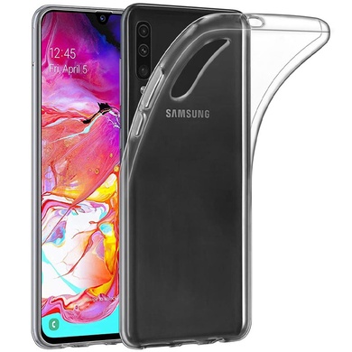 TPU чохол Epic Transparent 1,0mm для Samsung Galaxy A70 / A70s, Безбарвний (прозорий)