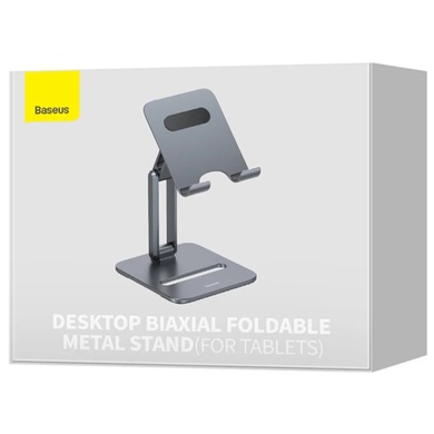 Подставка для планшета Baseus Biaxial Foldable Metal Stand (LUSZ000113) Grey