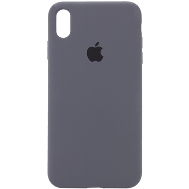 Чохол Silicone Case Full Protective (AA) для Apple iPhone XS Max (6.5 "), Серый / Dark Grey