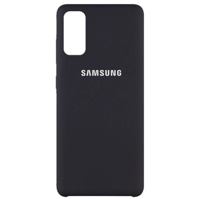 Чехол Silicone Cover (AAA) для Samsung Galaxy S20 Черный / Black