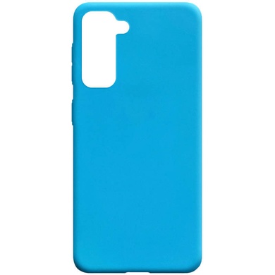 Силіконовий чохол Candy для Samsung Galaxy S21 +, Блакитний