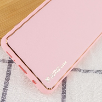 Кожаный чехол Xshield для Xiaomi Redmi Note 10 / Note 10s Розовый / Pink