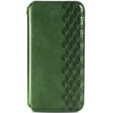 Кожаный чехол книжка GETMAN Cubic (PU) для Xiaomi Poco M3 Зеленый