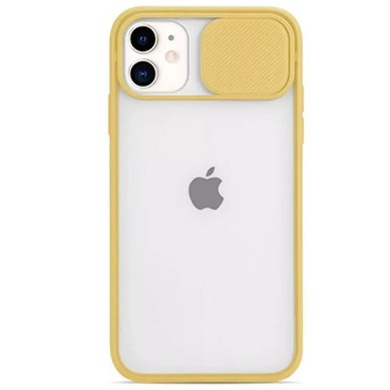 Чохол Camshield mate TPU зі шторкою для камери для Apple iPhone 11 (6.1 "), Жовтий