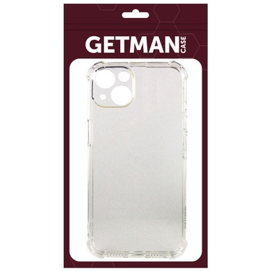TPU чохол GETMAN Ease logo посилені кути для Apple iPhone 13 mini (5.4 "), Безбарвний (прозорий)