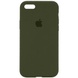 Чехол Silicone Case Full Protective (AA) для Apple iPhone 6/6s (4.7") Зеленый / Dark Olive