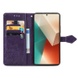 Шкіряний чохол (книжка) Art Case з візитницею для Xiaomi Redmi Note 13 5G, Фіолетовий