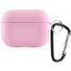 Силиконовый футляр с микрофиброй для наушников Airpods Pro 2 Розовый / Light pink